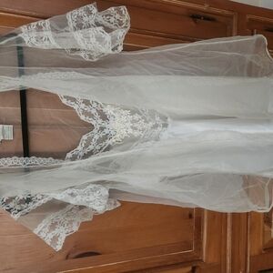 Elegant Sheer Lace Robe